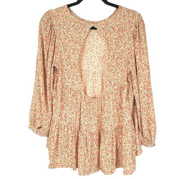 AEO American Eagle Breezy Spring Boho Tunic in Floral, Size Small, ECU - Picture 14 of 16